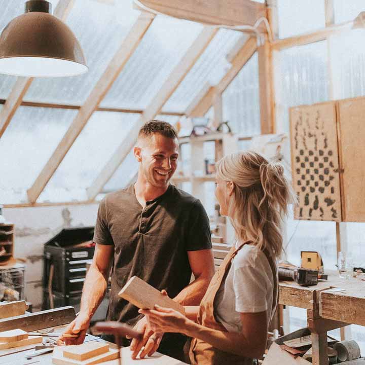 Boulder Craftsmen owner and licensed home renovation contractor working in a Boulder, CO workshop